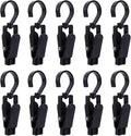 10pcs Clothes Pins Clips with Hook, Rotatable Strong Load Bearing Clothes Line by Unknown