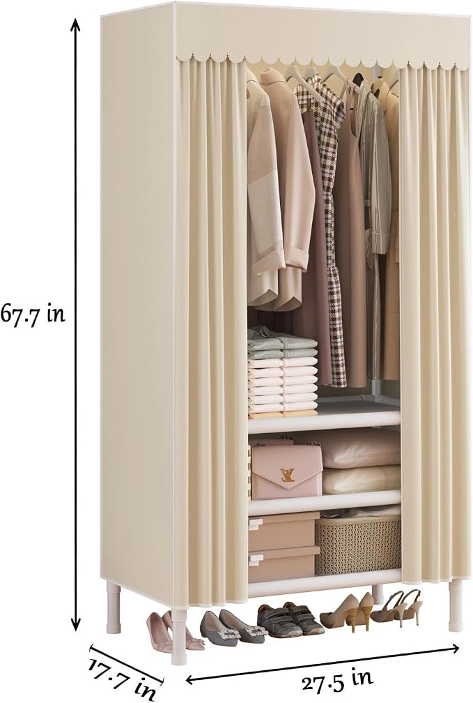 Portable Closet, Garment Rack, Heavy Duty Clothes Rack - Image 3