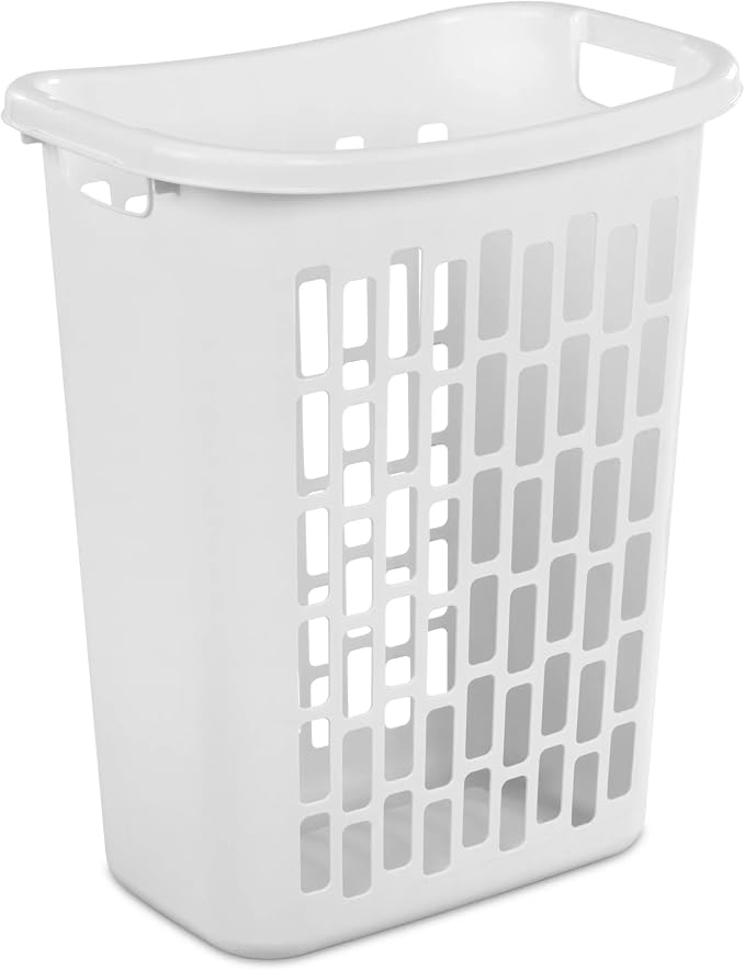 Rectangular Open Plastic Laundry Basket - Image 2