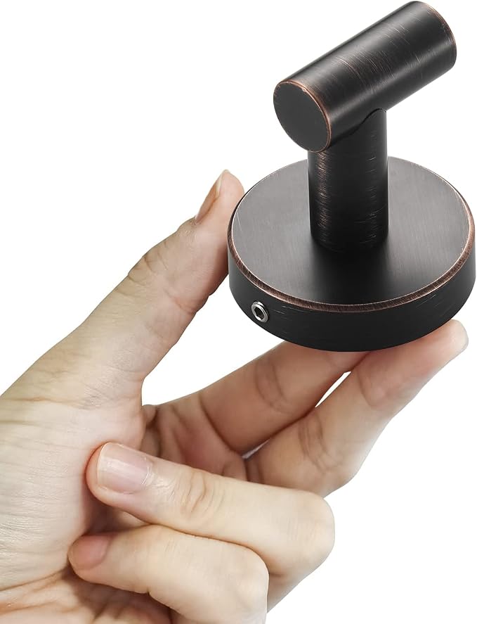 BigBig Home Bronze Towel Hooks, Bathroom Robe Hook Oil Rubbed, Bath Farmhouse - Image 5