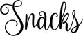 Snacks 5w x 2h Label | Kitchen Pantry Organization | Die Cut Vinyl Decal | by MinglewoodTrading