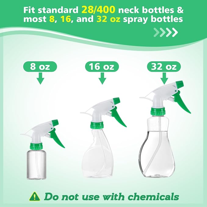 6Pcs Spray Bottle Replacement Nozzle- Reusable Quality Trigger Spray Nozzles - Image 2