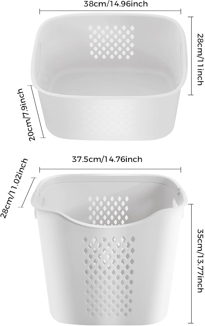 Laundry Basket 3 Tier Sorter Clothes Storage Hampe Organizer Shelf Rolling - Image 3
