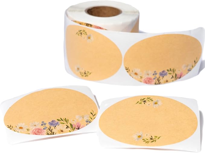 MONEST 2"x3" Stickers for Jars and Lids | Pantry, Mason Jar, and Bottle Labels by Monest