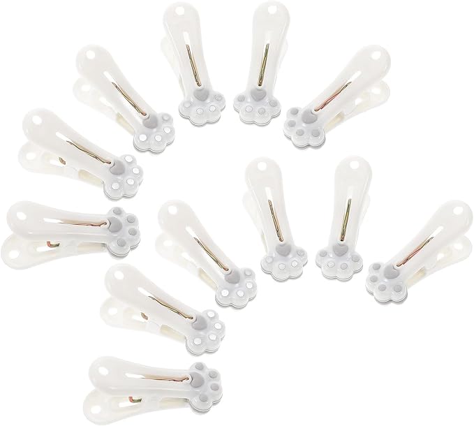 Plastic Clothes Pins Cat Paw Design 2 Inch Medium Windproof Laundry Clips by CATIEBYE