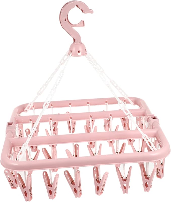 Foldable Plastic Clip Drying Rack by Parliky