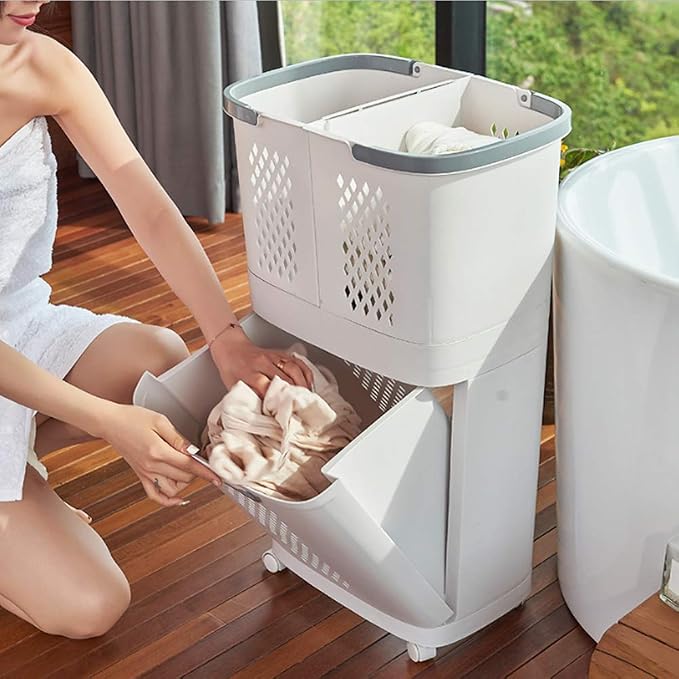 Removable Laundry Basket Classification Thickened Storage Rack Household - Image 5