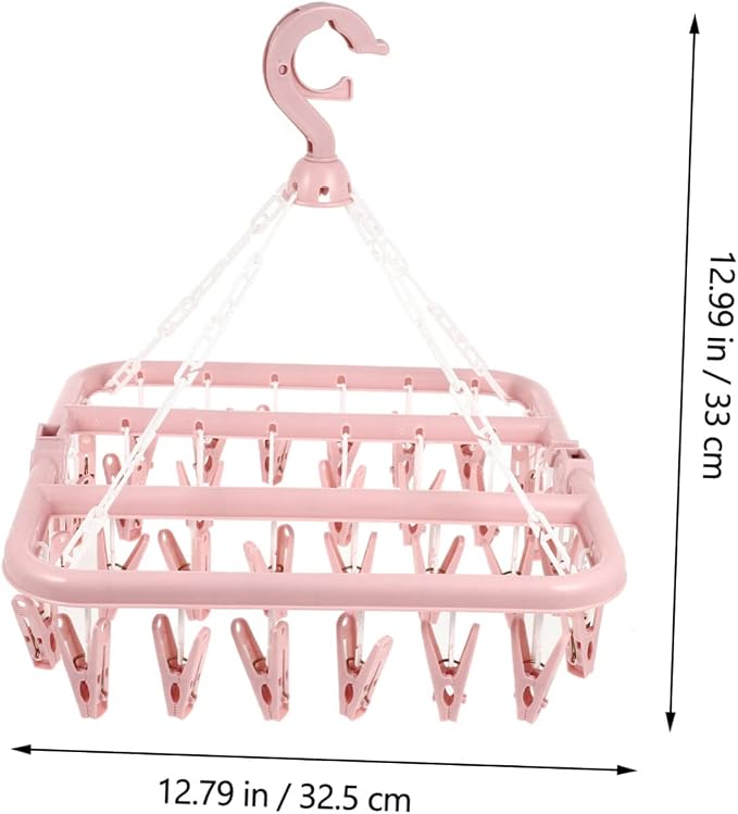Foldable Plastic Clip Drying Rack - Image 6