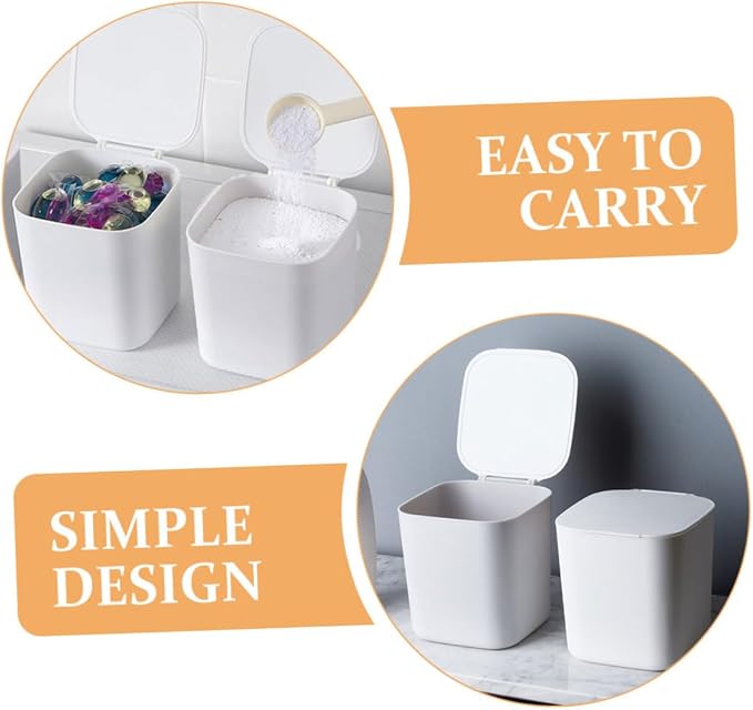 ABOOFAN 2Pcs Large Capacity Laundry Powder Container Reusable Plastic Storage - Image 7