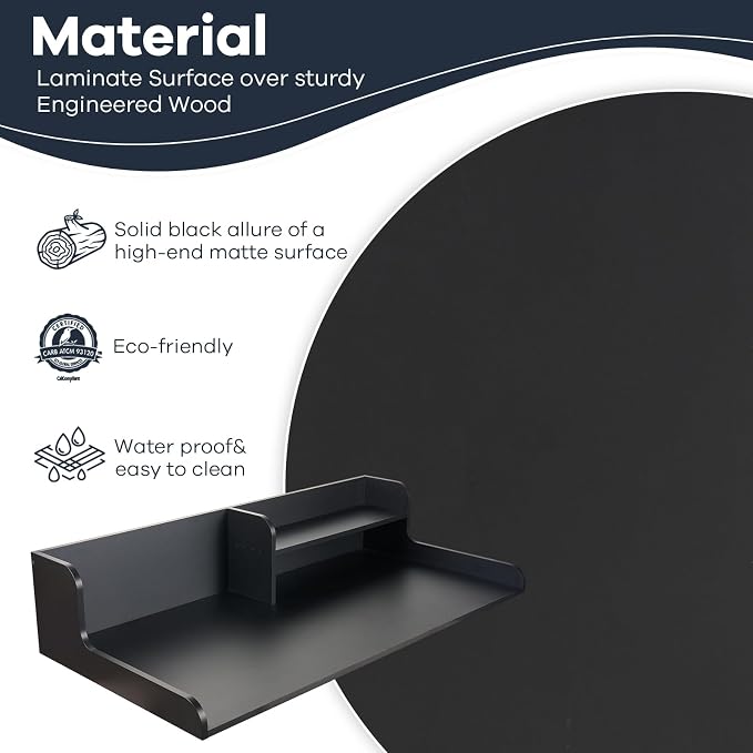 Kaboon Washer Dryer Countertop 2 Tier 54 inches Wide, Laundry Shelf Topper - Image 4