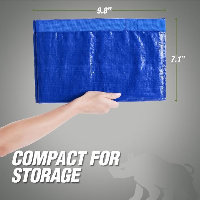 RUGGED RHINO 6 Pack Heavy Duty Extra Large Moving Bags, Durable Bag Strong - Image 7