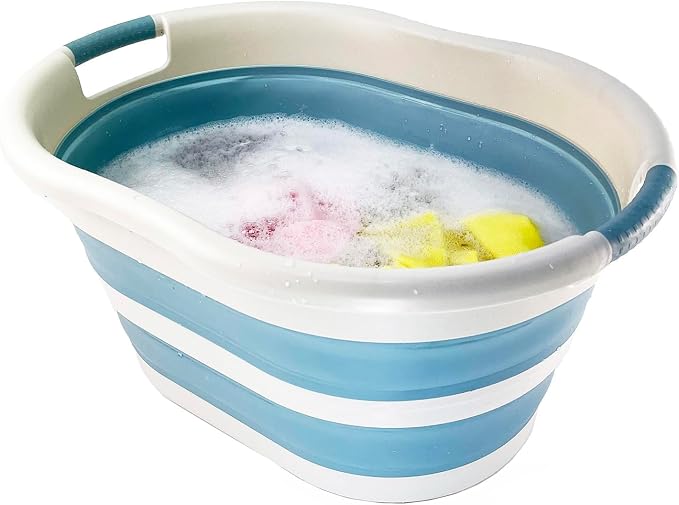 SAMMART 36L Collapsible Plastic Laundry Basket - Image 3