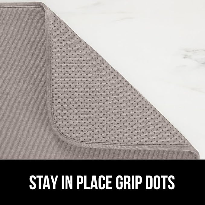 GORILLA GRIP Ultra Water Absorbent Microfiber Dish Drying Mat 2 Pack, Quick Dry - Image 4