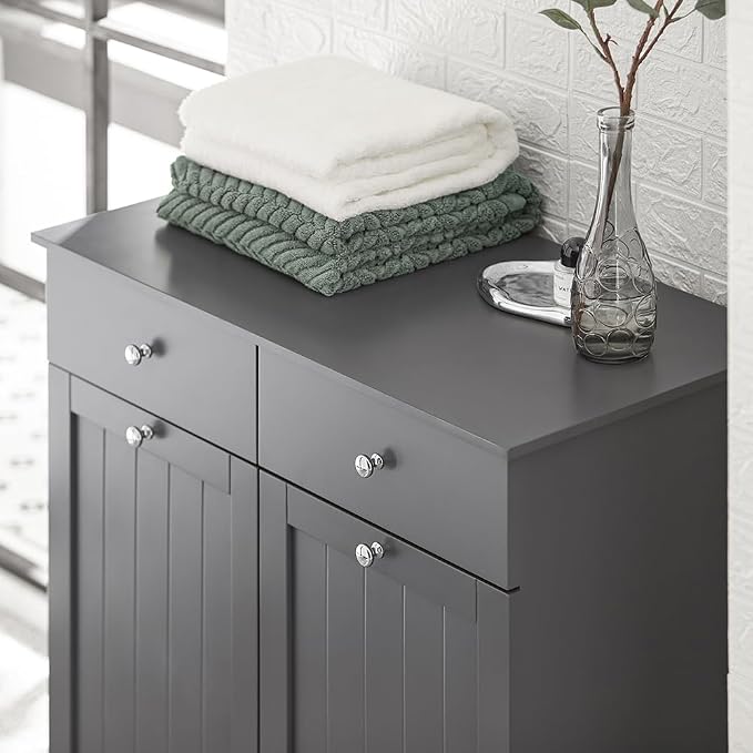 Haotian Tilt-Out Bathroom Laundry Cabinet Hidden Hamper Organizer - Image 6