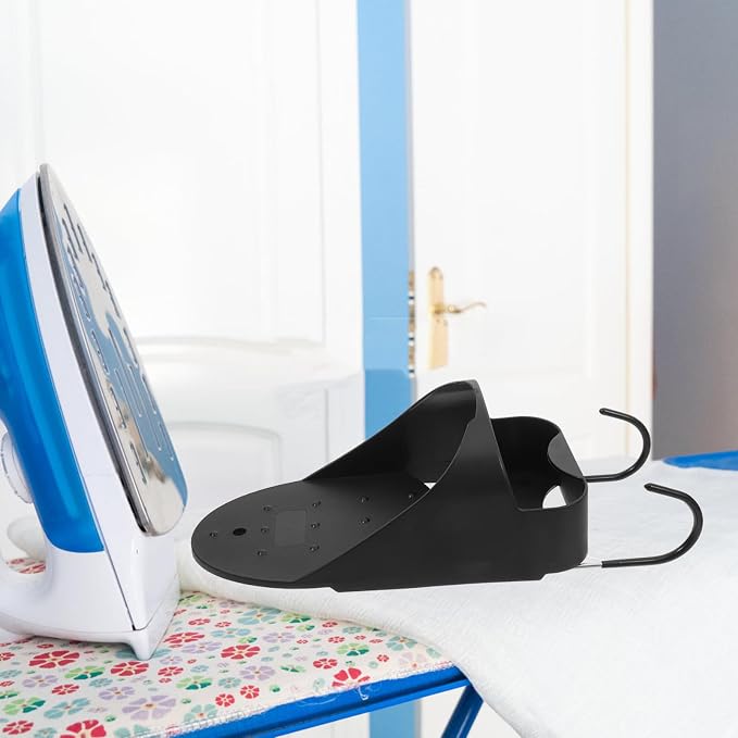 HOMSFOU Bathroom Ironing Board Mount Iron Hanger Electric Iron Holder - Image 5