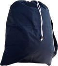 Small Laundry Bag with Drawstring, Carry Strap, Lock Closure, Color: Navy Blue by Laundry+Bag+Store+Online