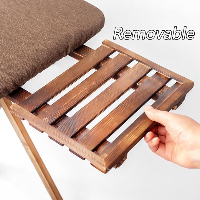 Ironing Board, Wooden Ironing Boards, Foldable Standard Size, Adjustable Height - Image 3