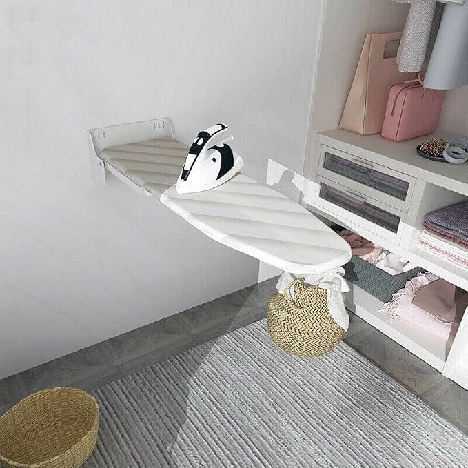Folding Ironing Board, Wall Mounted Ironing Board, 180° Rotary Folding - Image 2