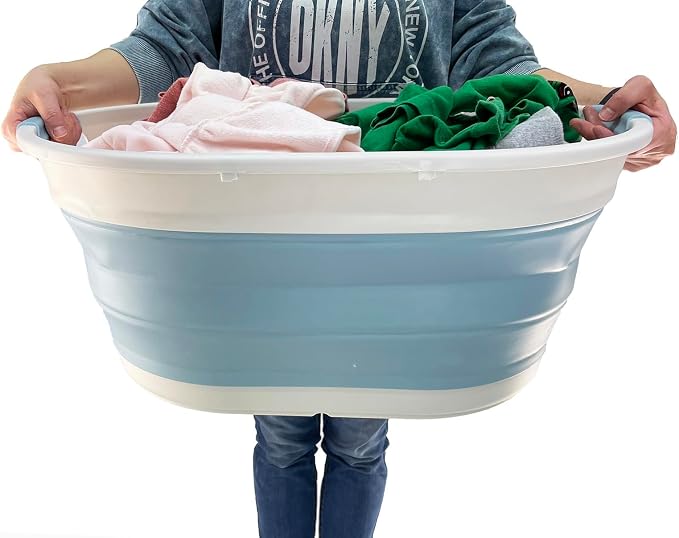 SAMMART 39L Collapsible Plastic Laundry Basket - Image 5