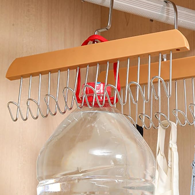 Artibetter 2pcs Multi-Hook Plastic Clothes Hangers Bra Organizer Tank Tops - Image 5