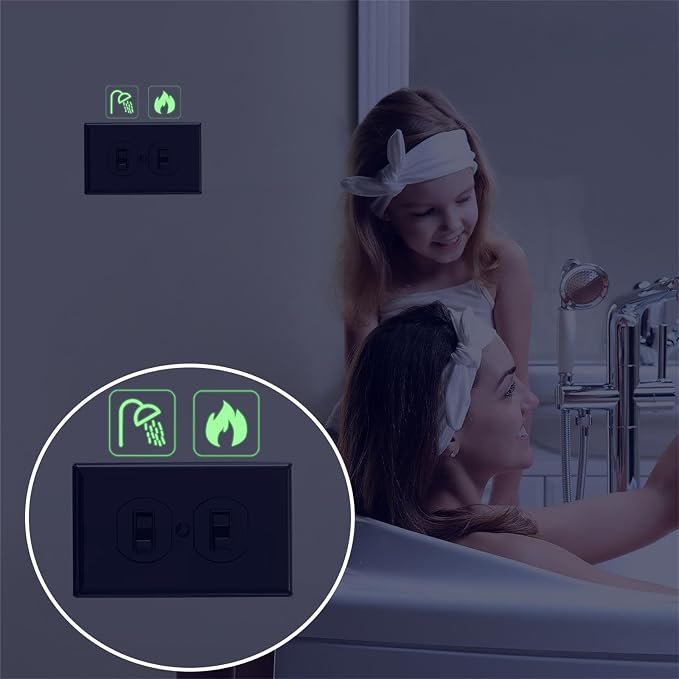 578PCS Light Switch Labels Decals Glow in the Dark Stickers - Image 6
