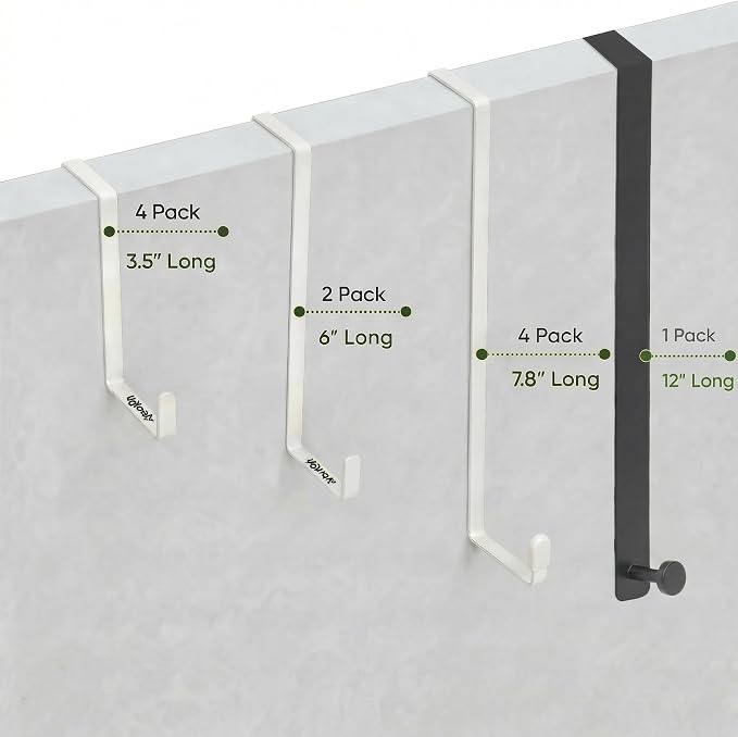 Unjumbly 4 Pack Over The Door Hooks - Image 7