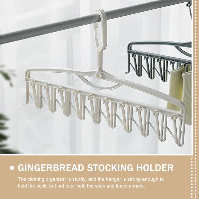 Windproof Laundry Rack with Clips - Image 4