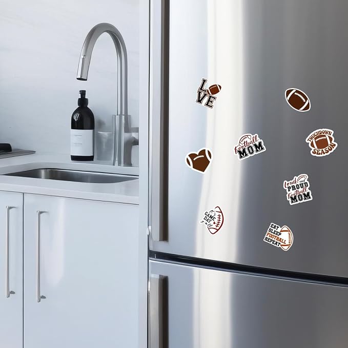 Football Mom Themed Stickers Pack 18Pcs Vinyl Decals - Image 7