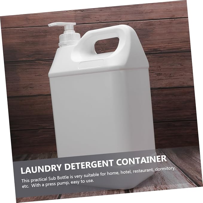NOLITOY Laundry Pump Bottle Pitcher Squeeze Bottle Detergent Dispenser Easy to - Image 9