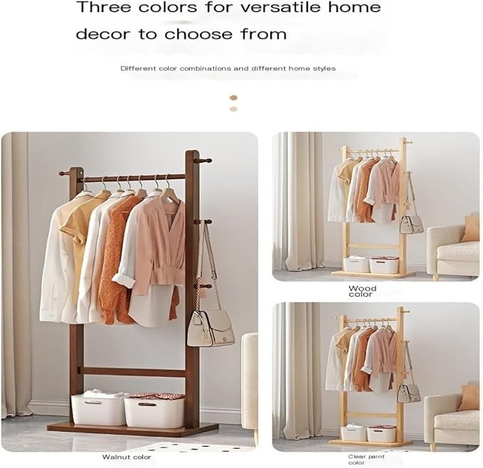 Laundry Rack Coat Rack Floor-Standing Clothes Rack Living Room Household - Image 3