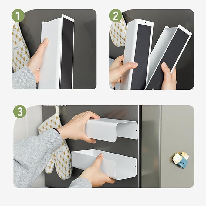 Magnetic Wall Mounted Tissue Box Holder and Glove Box Dispenser - Image 3