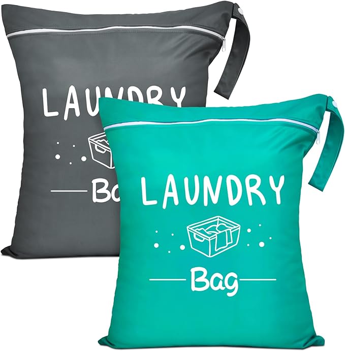 2 Pcs Large Travel Laundry Bags by Sylfairy