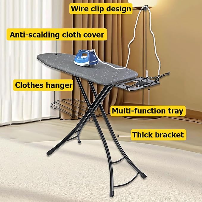 Foldable Ironing Board, Compact and Space Saver Iron Board, Heat Resistant - Image 3