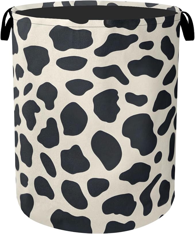 Cow Pattern Laundry Basket by Gearsly