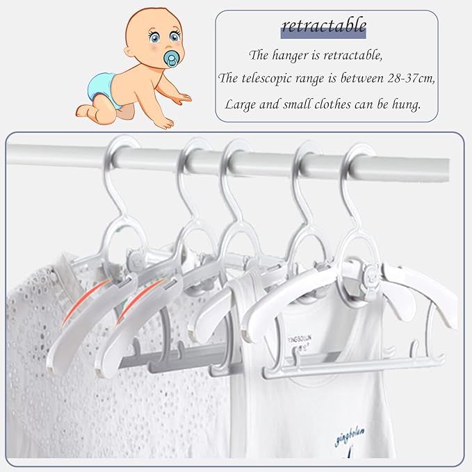JSF Baby Hangers, 20 Pack Baby Clothes Hangers - Image 5