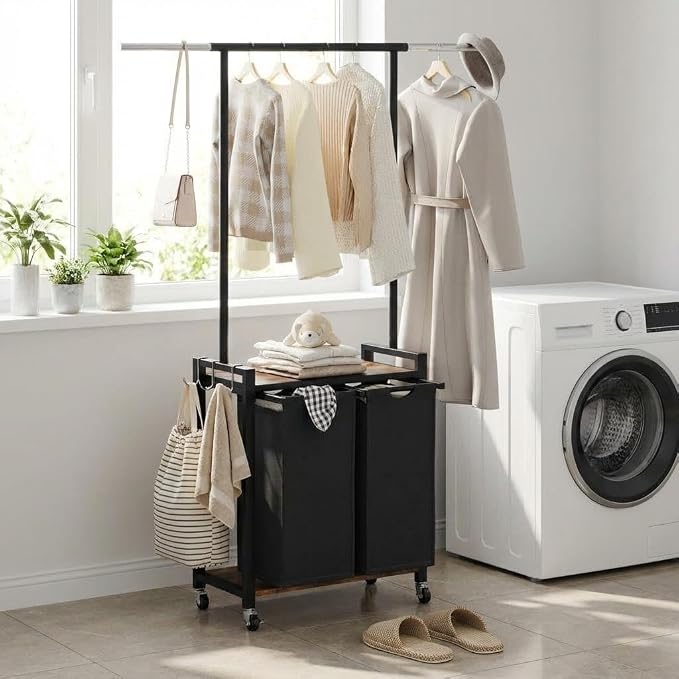 SunyFurn 2-Section Laundry Sorter by SunnyFurn