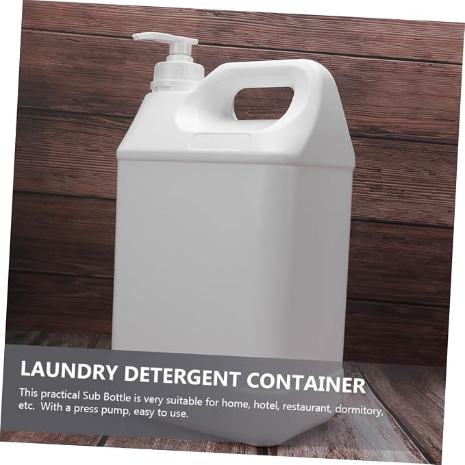 minkissy Large Sub Bottle Laundry Detergent Dispensing Bucket Pump Lotion Bottle - Image 7