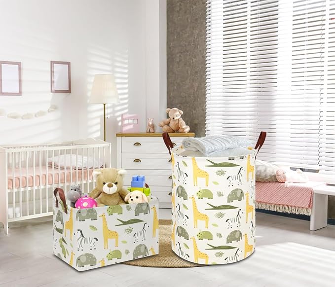 Kids Laundry Hamper, Baby Nursery Hamper, Waterproof Storage Bin, Clothes - Image 2