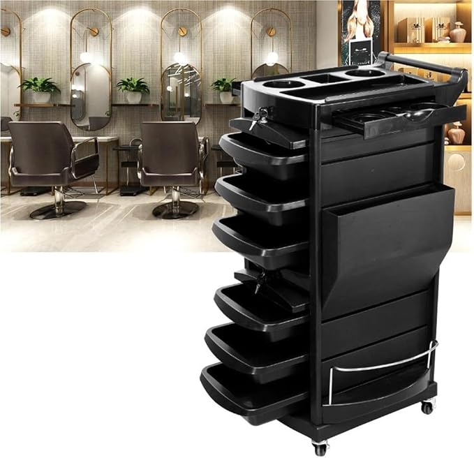 Utility Trolley Carts, Professional Locking Trolley, Salon Cart - Image 7