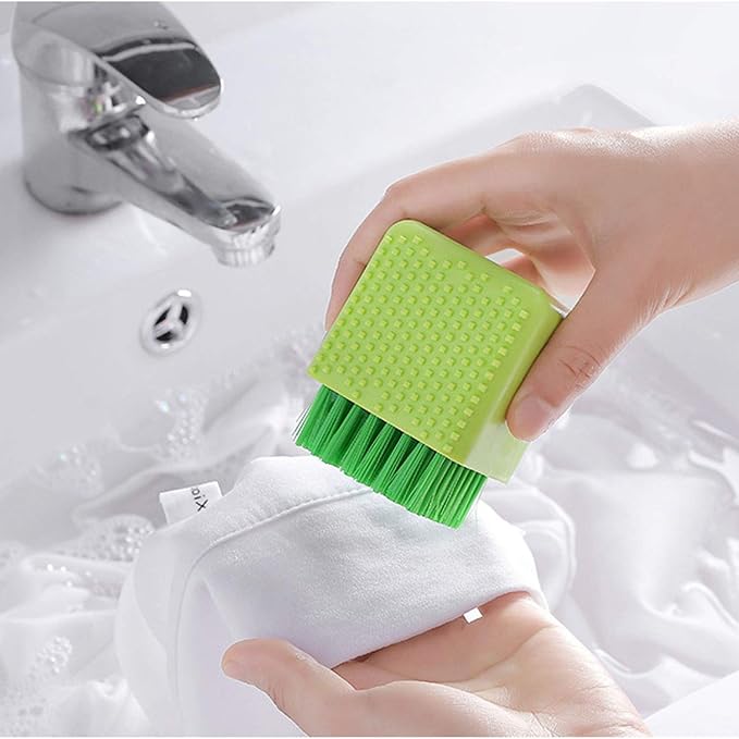 2 Pack Silicone Laundry Brush Scrub Multi-use Household Cloth Washing Brush - Image 2