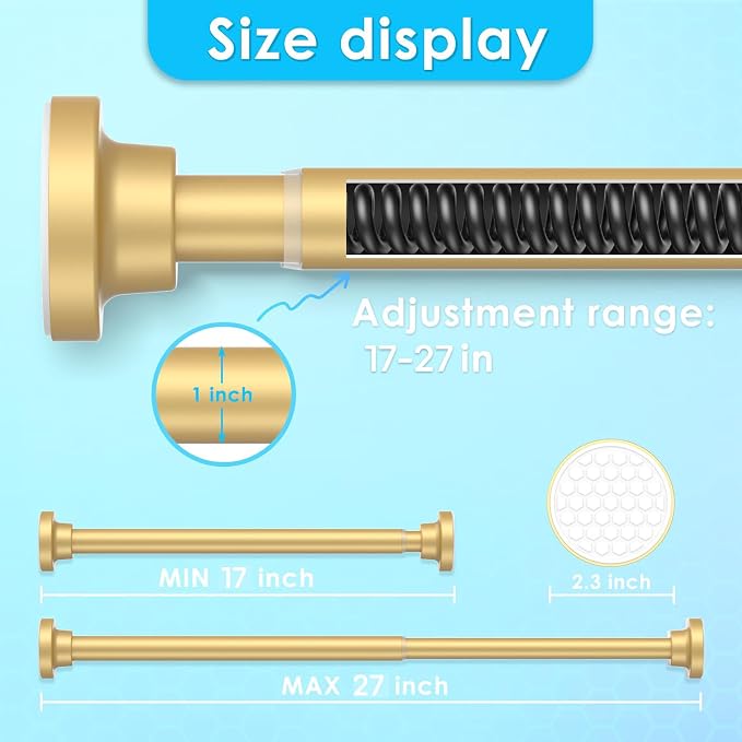 AIZESI Small Tension Rod 18 To 27 Inch，1 - Image 2