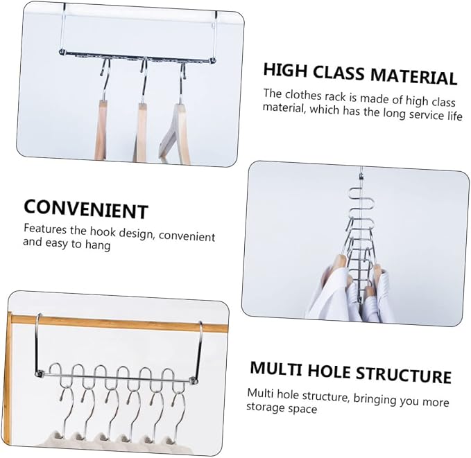 Laundry Drying Mount Multi-Function Hangers Sturdy Material Compact - Image 8