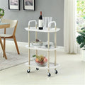 3 Layers Nordic Style Mobile Trolley Simple Kitchen Living Room Storage by Unknown