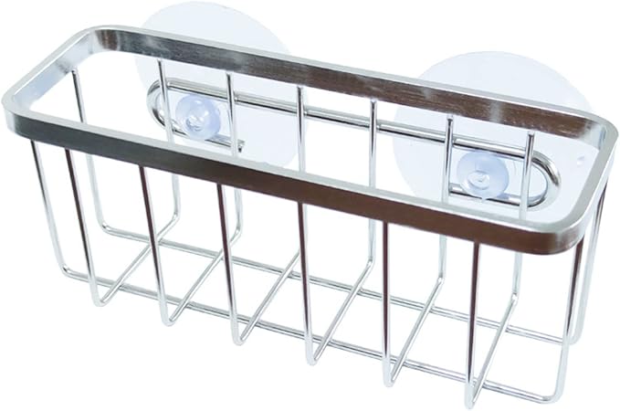 Stainless Steel Rack Drain Basket Sink Dish Drainers Wall Grid Panel Display - Image 8