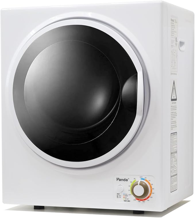 Panda Portable Clothes Dryer – 1.5 cu.ft Compact Electric Dryer, Stainless by Panda