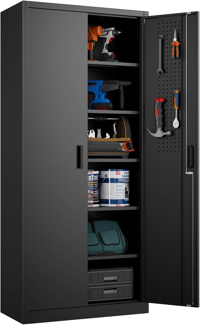 70.87" H Metal Garage Cabinet by winbingon