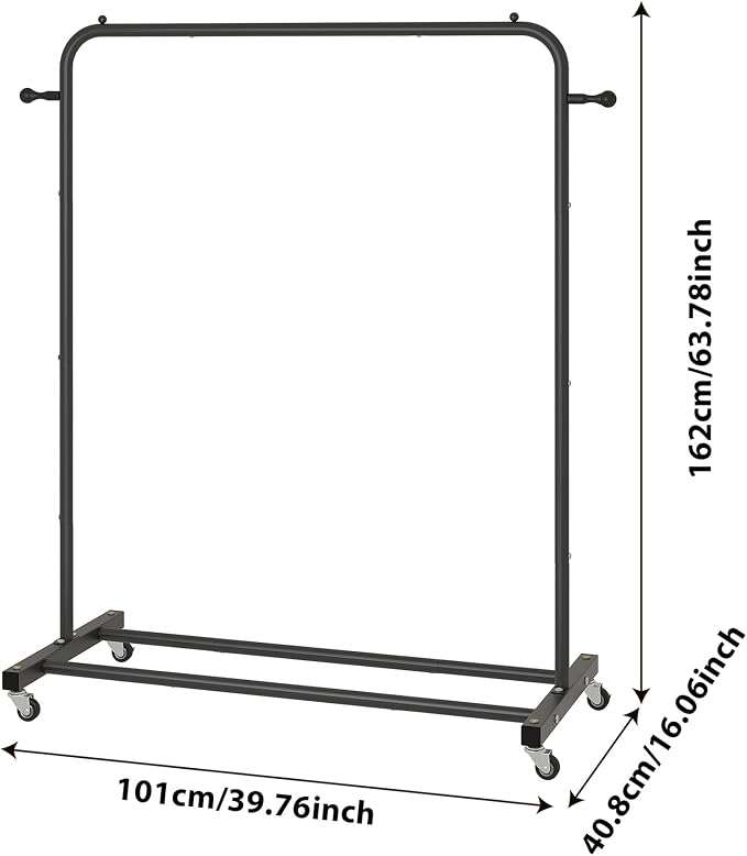 Sywhitta Clothing Rack on Wheels - Image 3