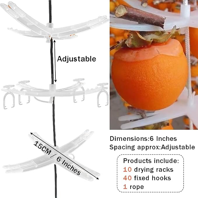 Fruit Hanging Drying Rack, Portable Persimmon Dryer - Image 6