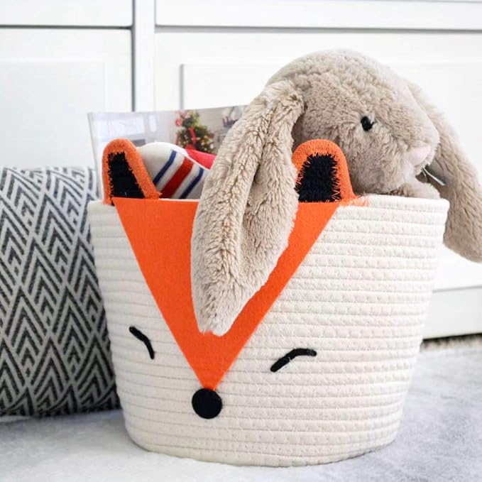 T&T Homewares Orange Fox Storage Basket - Image 3