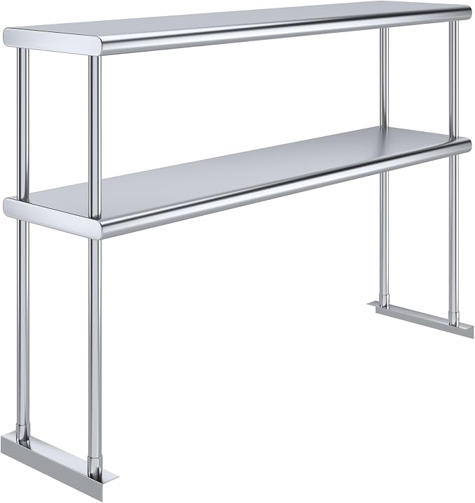 AmGood Double OverShelf Stainless Steel NSF by AmGood